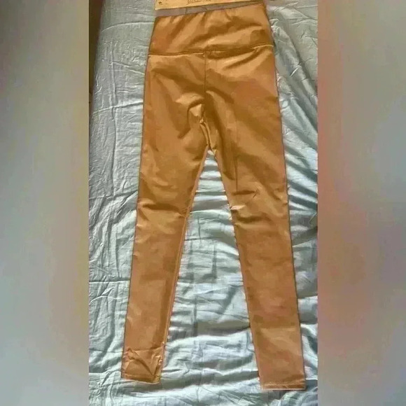 Bagatelle Women Brown Faux Leather Pants XS - Picture 3 of 7